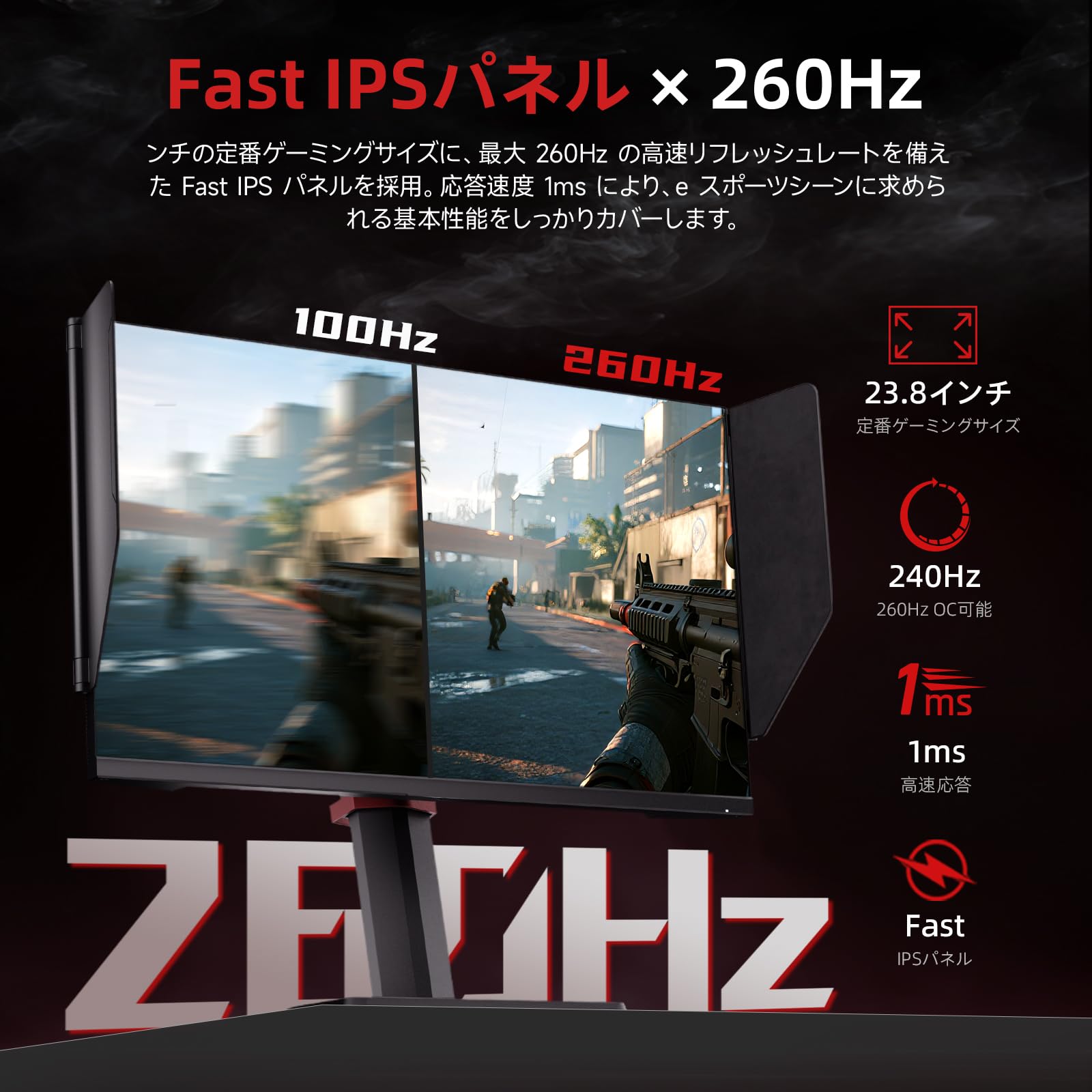 Amazon.co.jp: 【Amazon.co.jp限定】KTC 23.8 インチ WQHD ゲーミング